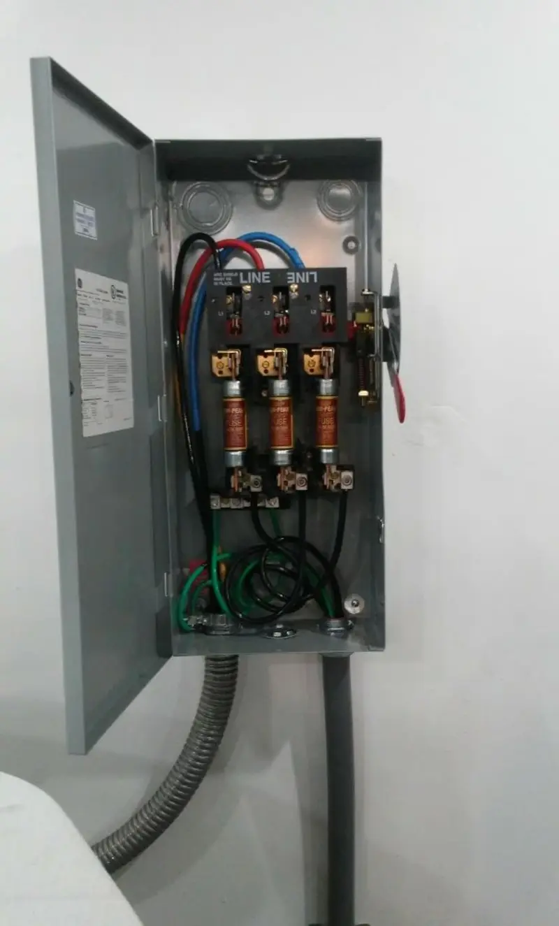 Three-phase disconnect switch installed for Electrical Wiring & Rewiring in Kittanning