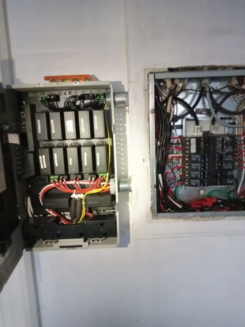 Electrical panel upgrade completed for Security Camera Wiring in Kittanning